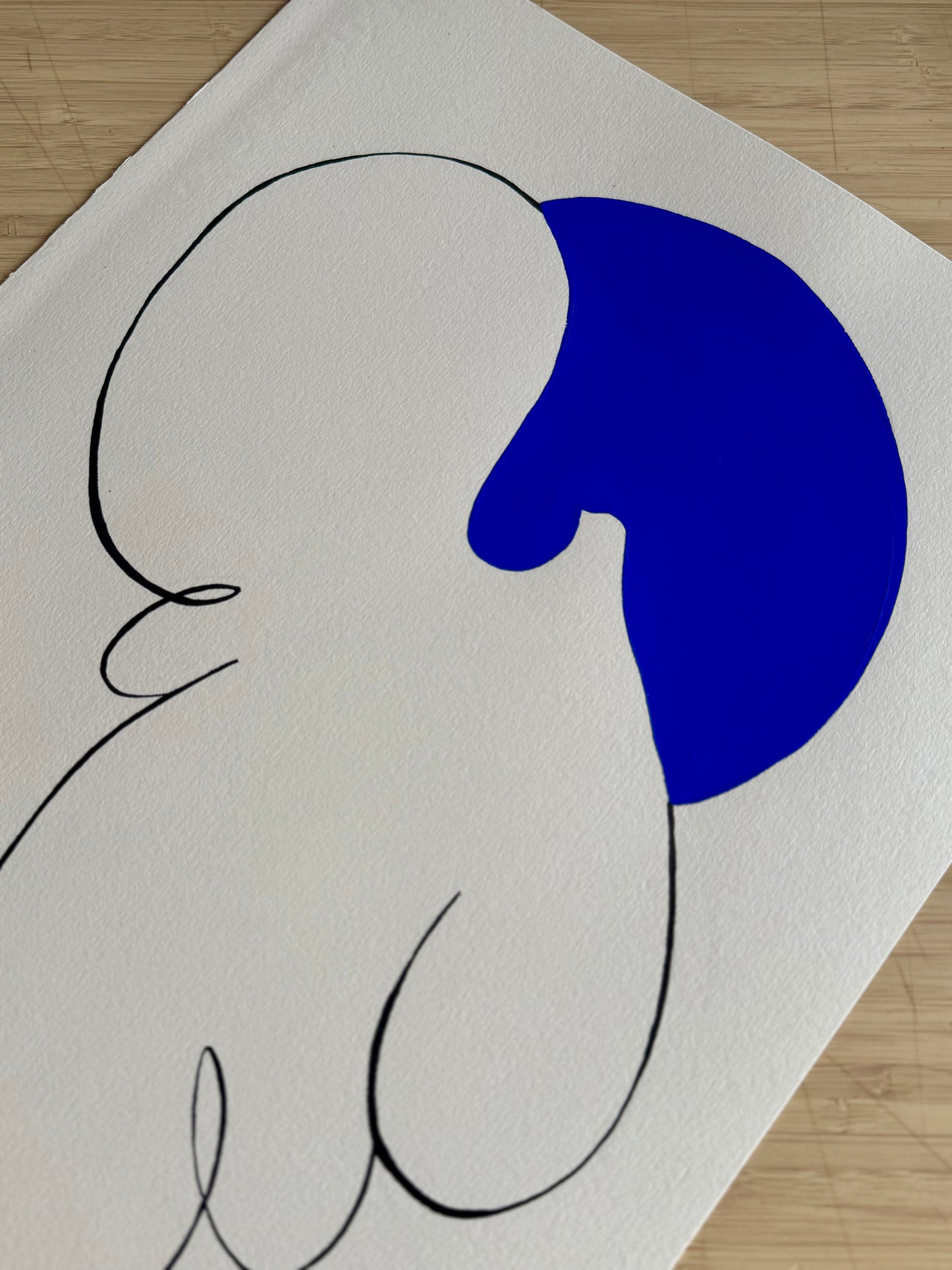 Soleil bleu 02 - 30 x 40 cm