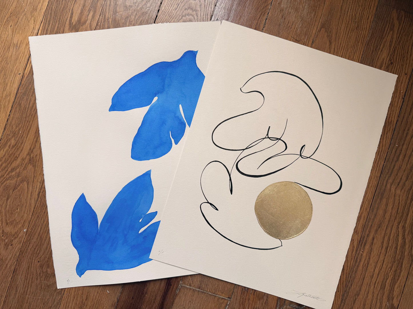 Le bleu du ciel 01 - 30 x 40 cm