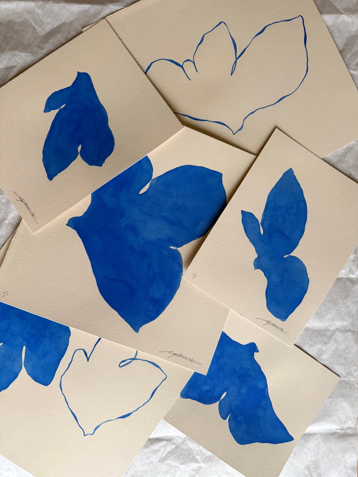 Le bleu du ciel 02 - 30 x 30 cm