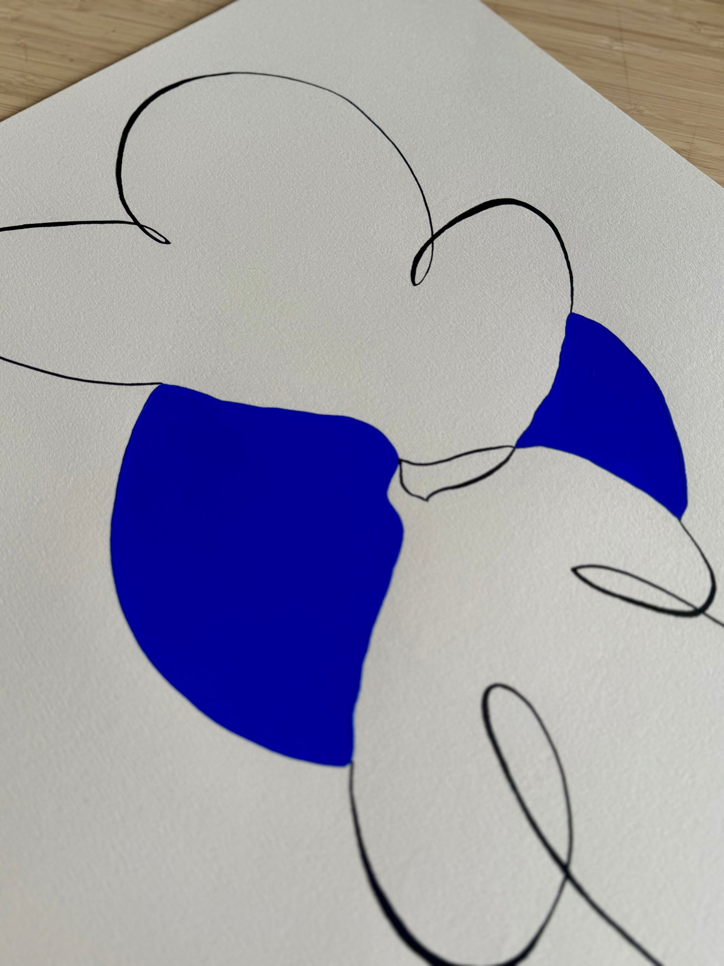 Soleil bleu 03 - 40 x 50 cm