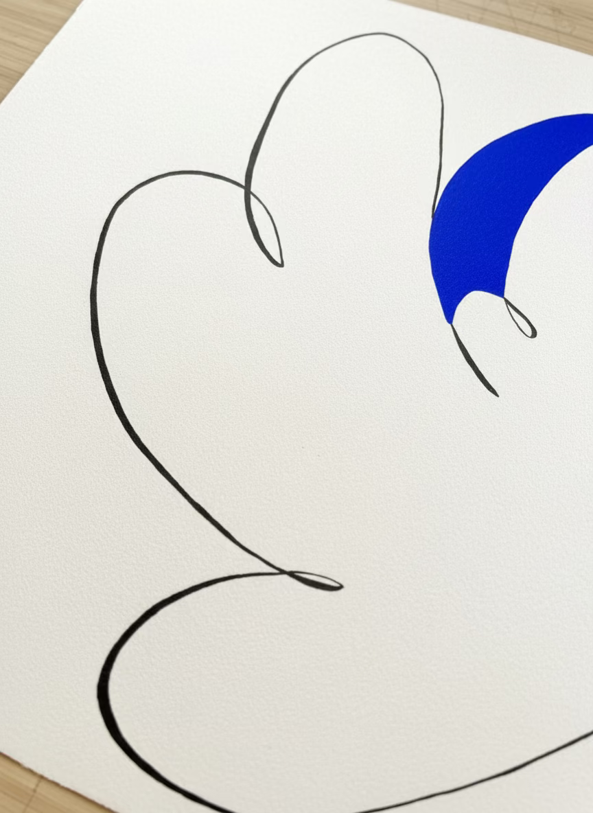 Soleil bleu 02 - 40 x 50 cm