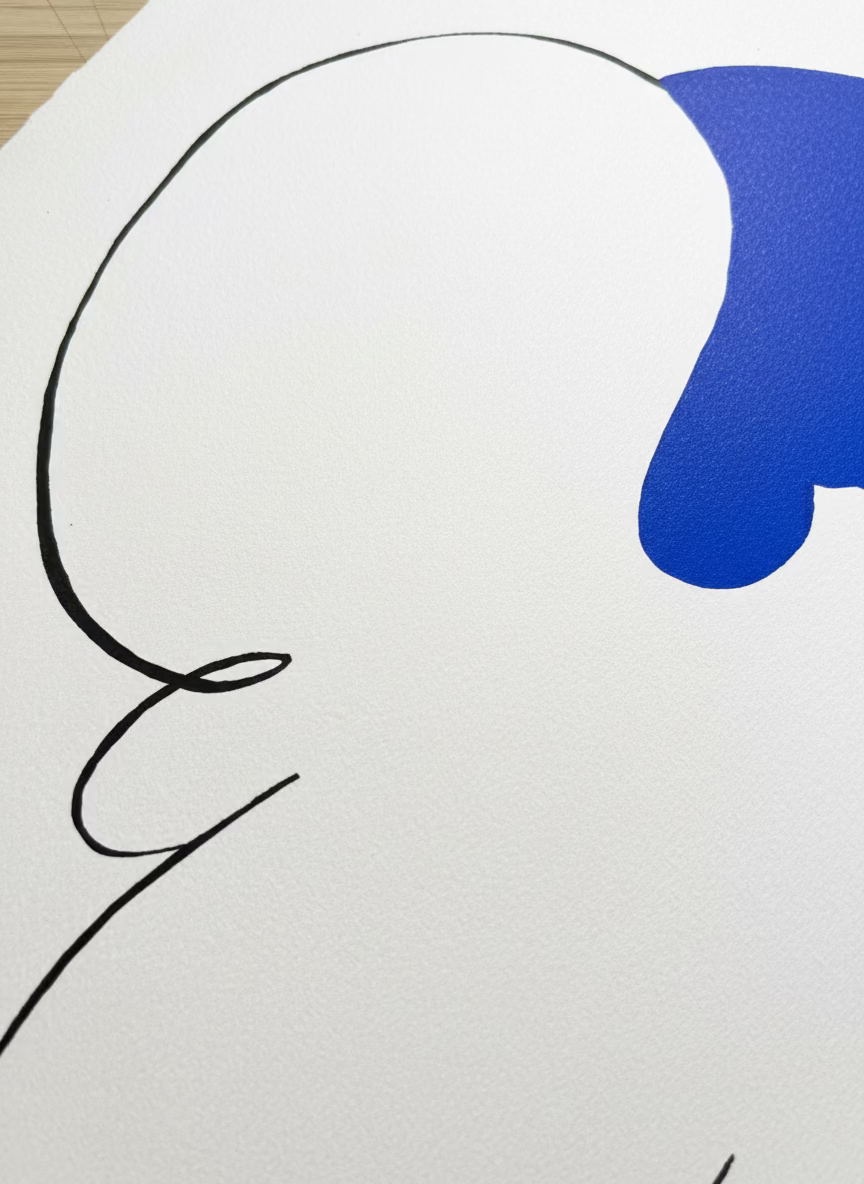 Soleil bleu 02 - 30 x 40 cm