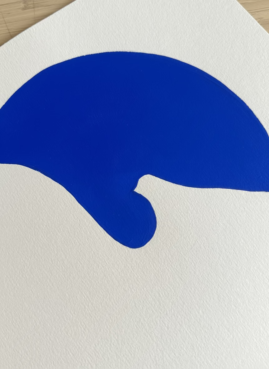 Soleil bleu 02 - 30 x 40 cm