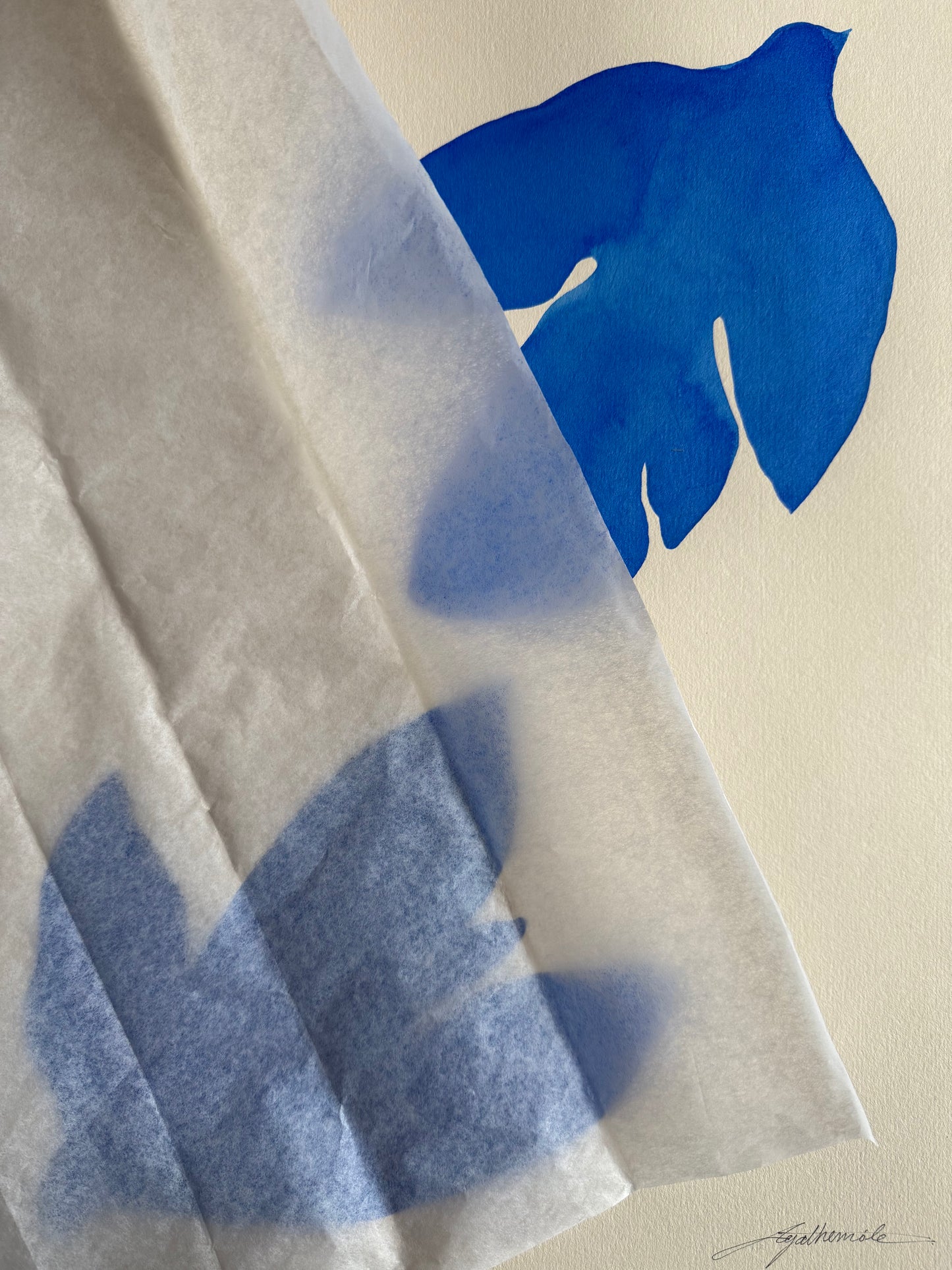 Le bleu du ciel 01 - 30 x 40 cm