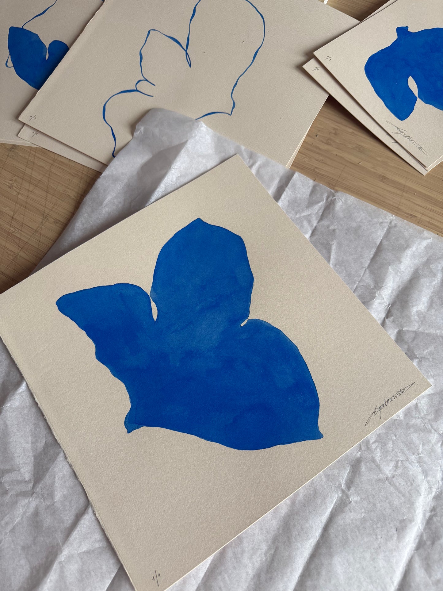 Le bleu du ciel 02 - 30 x 30 cm