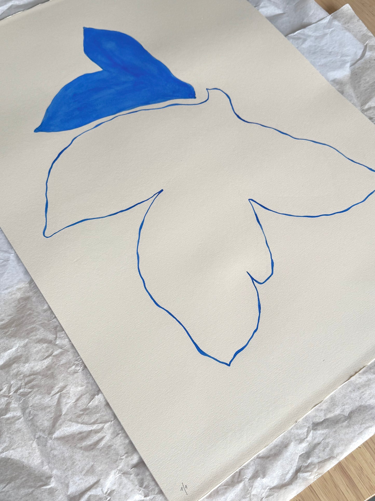 Le bleu du ciel 09 - 50 x 70 cm