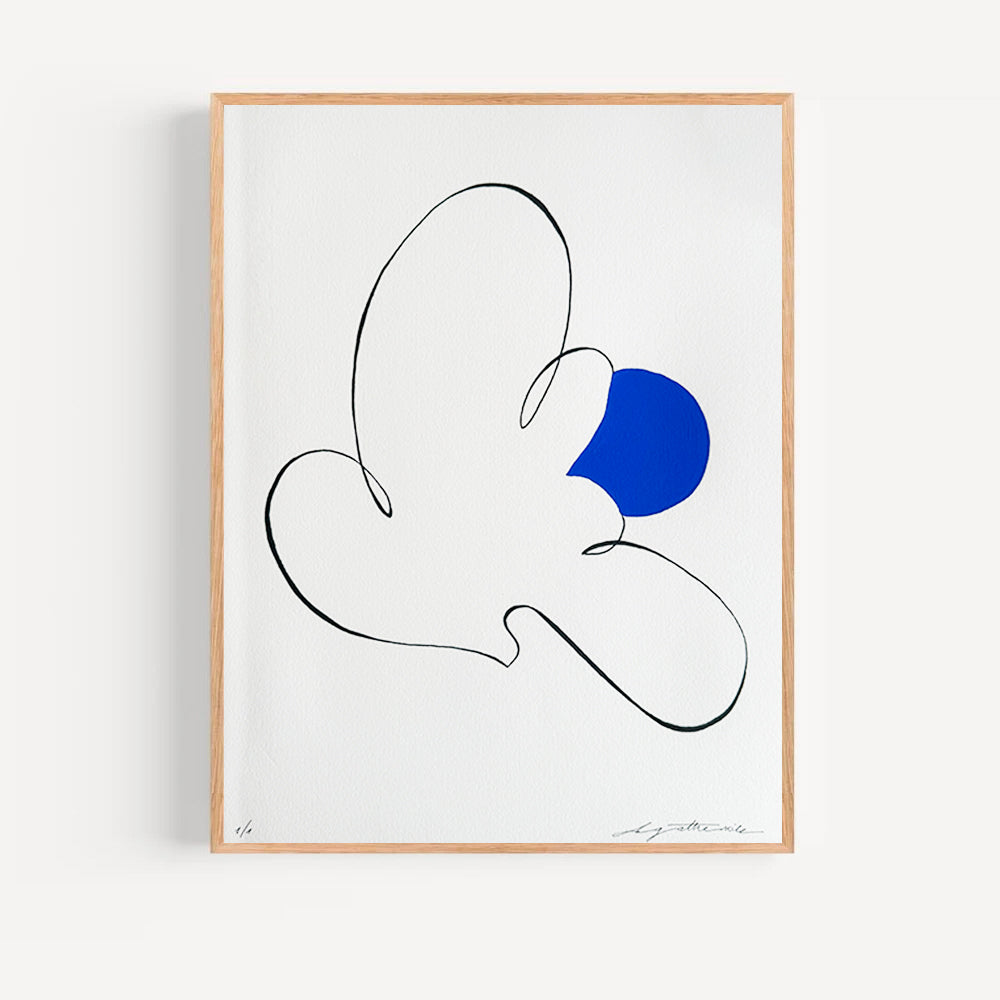 Soleil bleu 01 - 30 x 40 cm