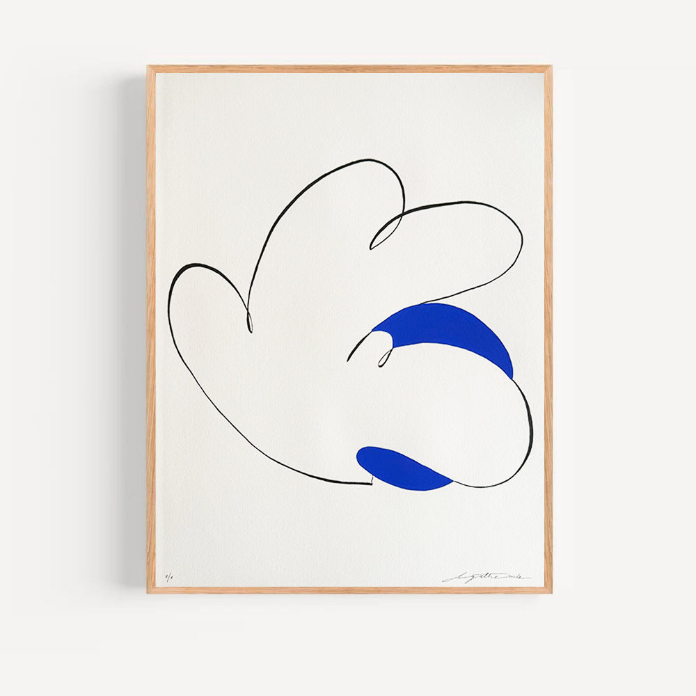 Soleil bleu 02 - 40 x 50 cm