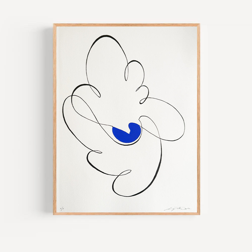 Soleil bleu 05 - 40 x 50 cm