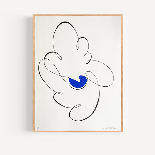 Soleil bleu 05 - 40 x 50 cm