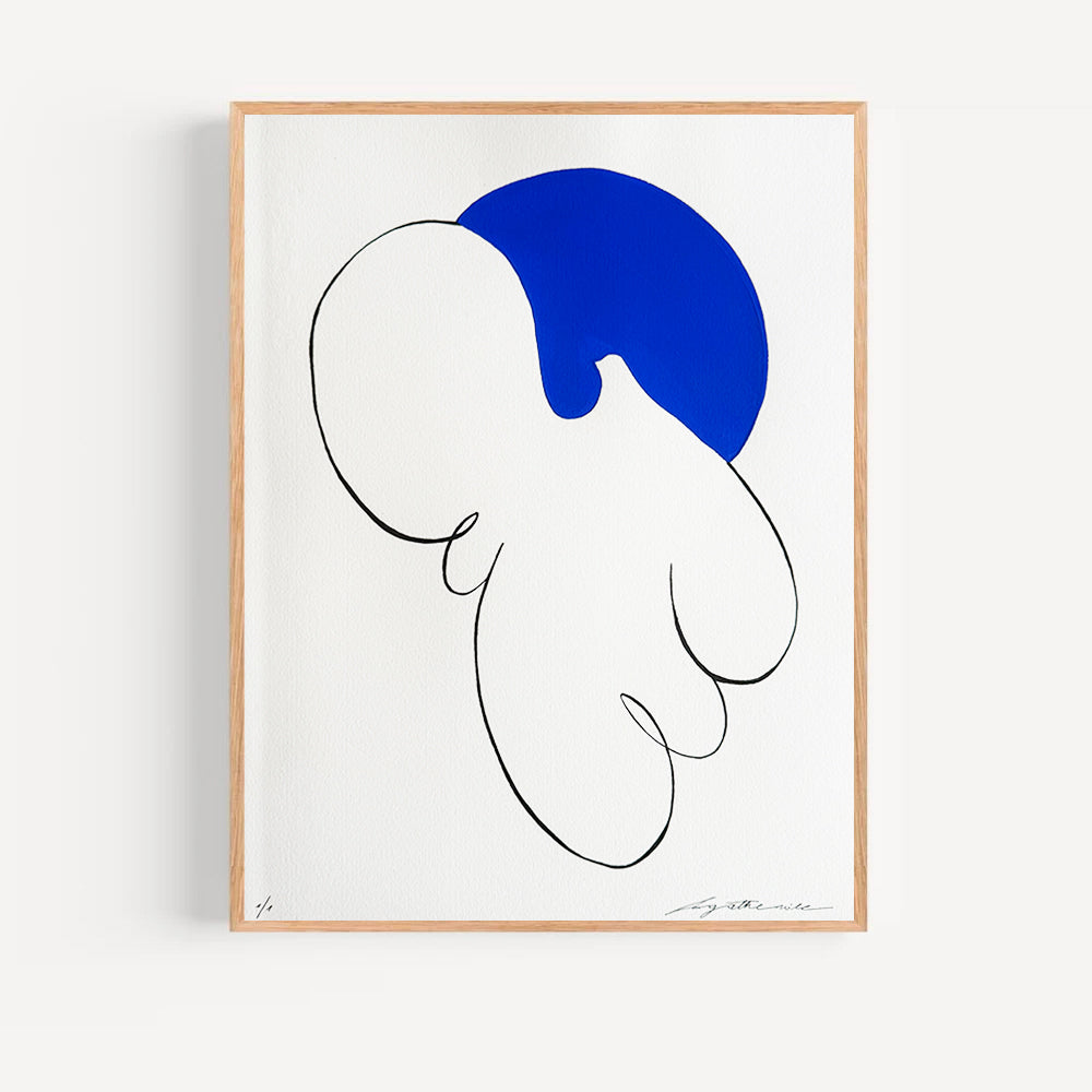 Soleil bleu 02 - 30 x 40 cm